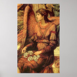 Ramparts of God's House, Angel by John Strudwick Poster