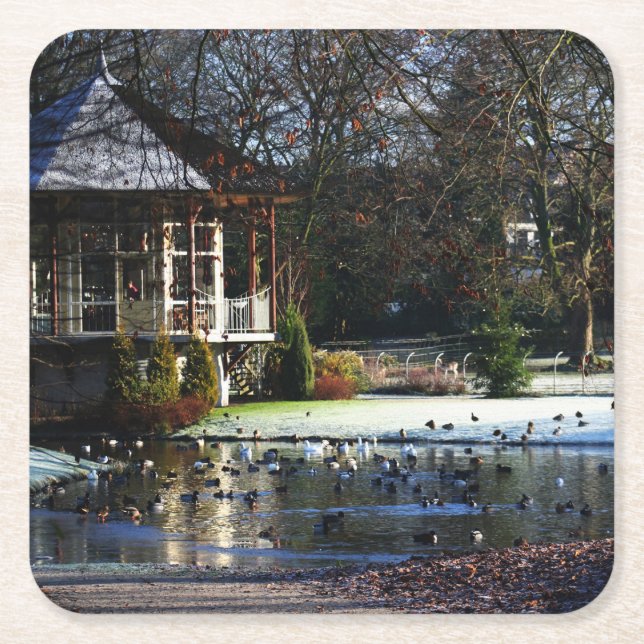 Rams Woerthe Tea House coastercna Square Paper Coaster (Front)