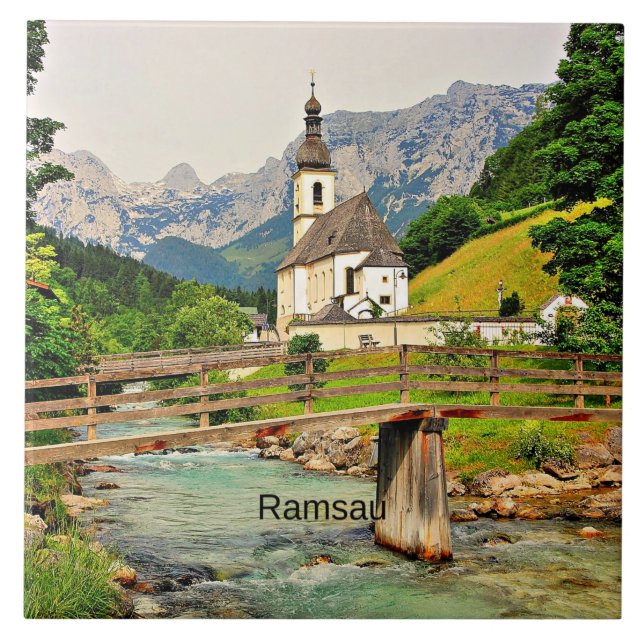 Ramsau, Bavarian Alps Tile (Front)