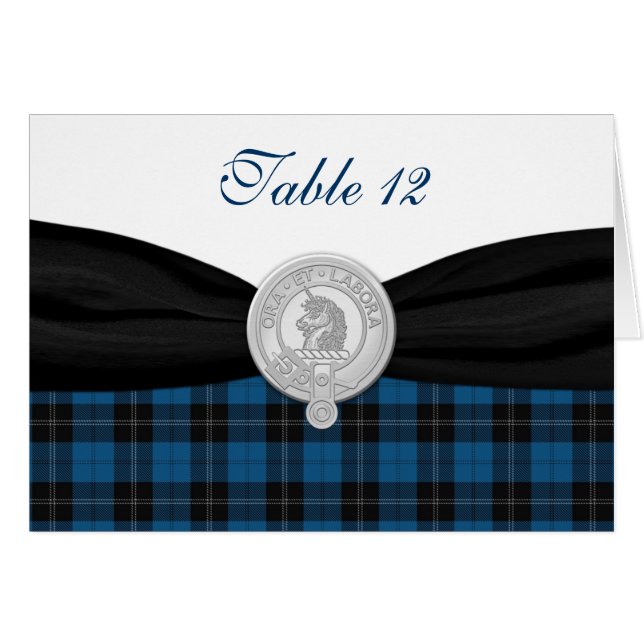 Ramsay Chasse Tartan spécial Occasion carte de tab (Devant horizontal)