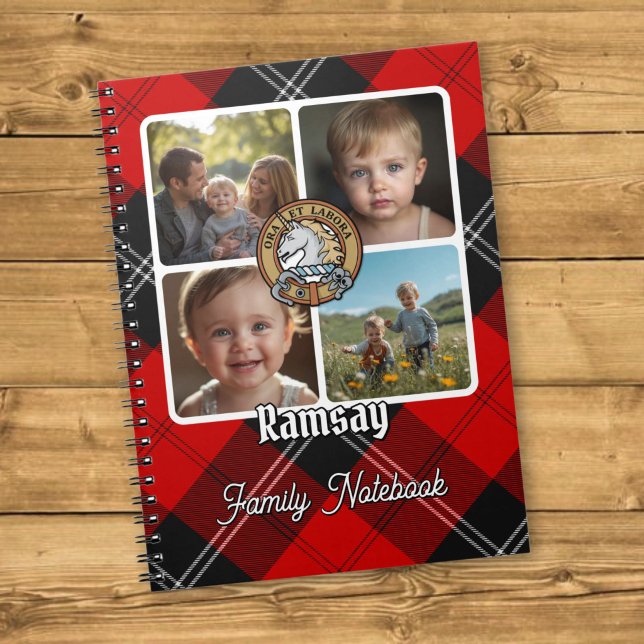 Ramsay Family Photo Collage Notebook (Creator Uploaded)