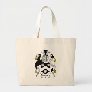 Ramsey Family Crest Large Tote Bag