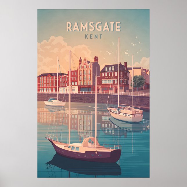 Ramsgate Seaside Travel Poster (Front)