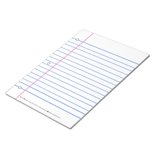 Ran Out of Lined Paper? Write On These Sheets Notepad (Angled)