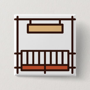 ranch 2 inch square button
