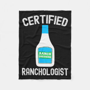 Ranch Dressing Gift Funny Ranch Dressing Sauce Hum Fleece Blanket