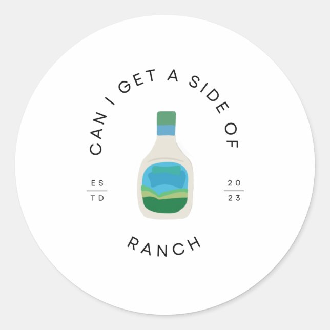 Ranch Dressing Lover Sticker  (Front)