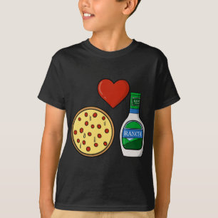Ranch Dressing Pizza Lover Funny Foodie Condiment T-Shirt