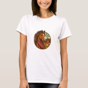 Ranch Riding Boot Art T-Shirt