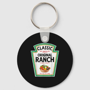 Ranch Sauce Green Salad Dressing Condiment Diy Hal Keychain