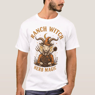 Ranch Witch Herb Magic Goat Cottagecore Tee