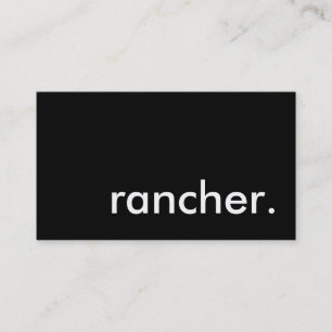 rancher. business card