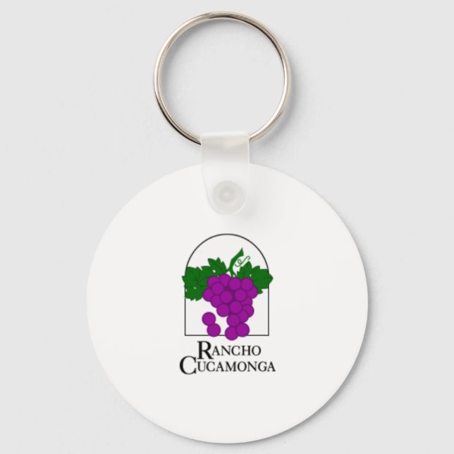 Rancho Cucamonga (California) City flag Keychain (Front)
