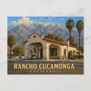 Rancho Cucamonga California Vintage Travel Postcar Postcard