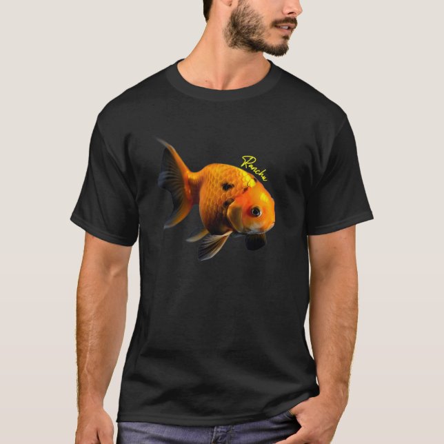 Ranchu Goldfish Fancy Goldfish Lovers Breeders Aqu T-Shirt (Front)
