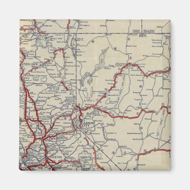 Rand McNally Junior Road Map California and Nevada Magnet (Front)