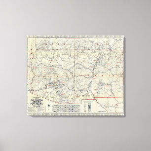 Rand McNally Official 1925 Auto Trails Canvas Print
