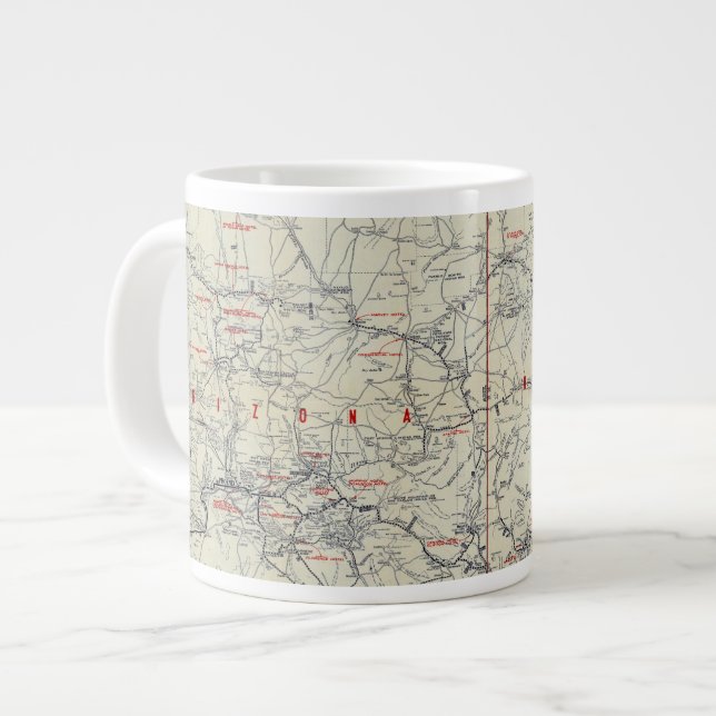 Rand McNally Official 1925 Auto Trails Large Coffee Mug (Front Left)
