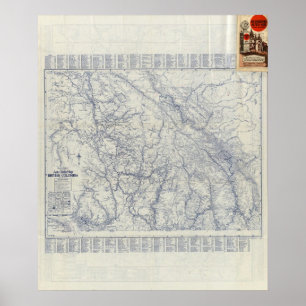 Rand McNally Official 1925 Auto Trails Map 2 Poster