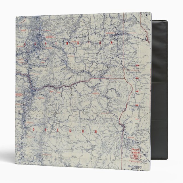 Rand McNally Official 1925 Auto Trails Map Binder (Front/Inside)
