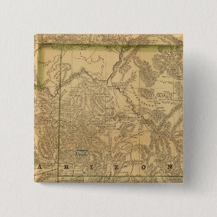 Rand McNally's Arizona 2 Inch Square Button