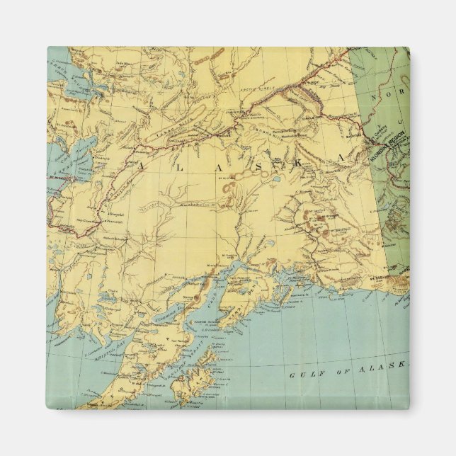 Rand McNally's Map Of Alaska Magnet (Front)