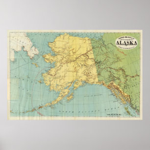 Rand McNally's Map Of Alaska Poster