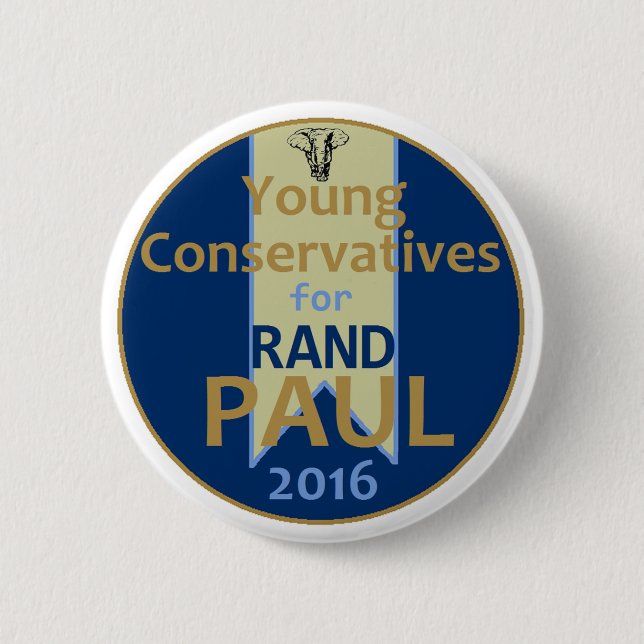 Rand Paul 2016 2 Inch Round Button (Front)