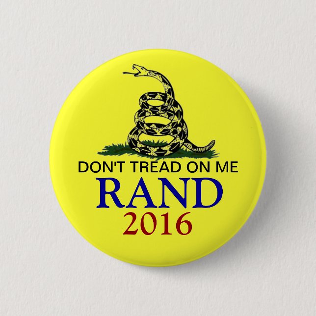 Rand Paul 2016 2 Inch Round Button (Front)