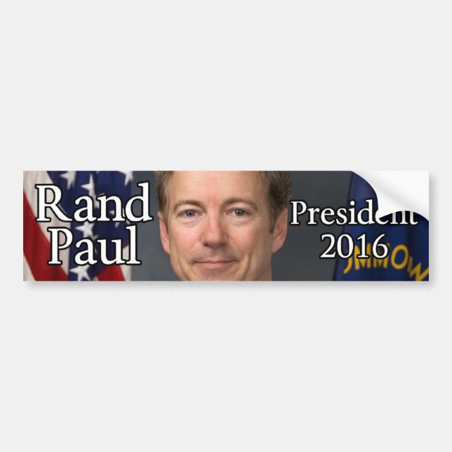 Rand Paul 2016 Bumper Sticker (Front)