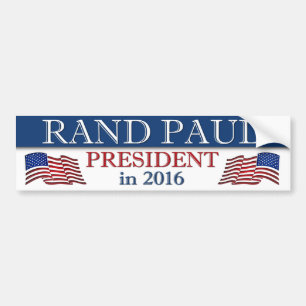 Rand Paul 2016 Patriotic Bumper Sticker