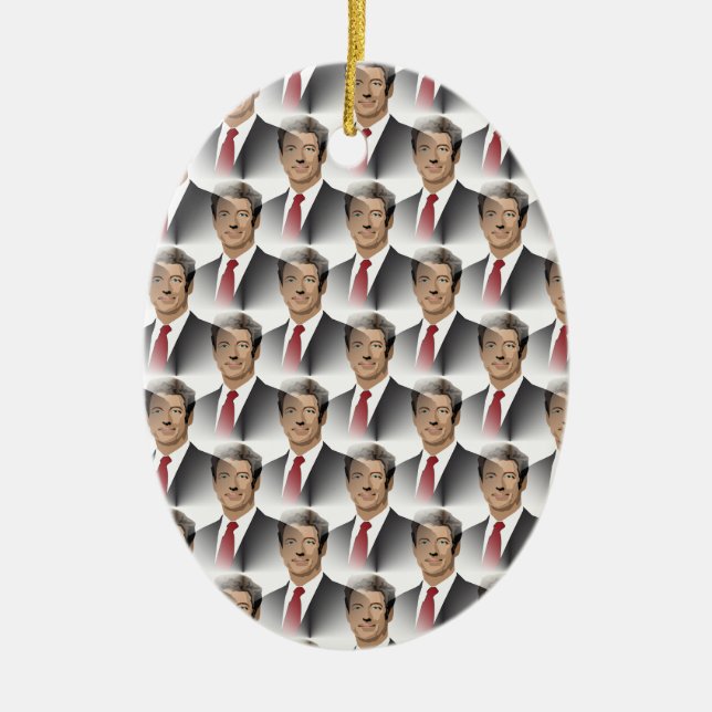 rand paul ceramic ornament (Front)