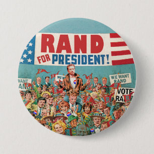 Rand Paul for President 2016 3 Inch Round Button