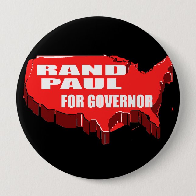 RAND PAUL FOR SENATE 4 INCH ROUND BUTTON (Front)