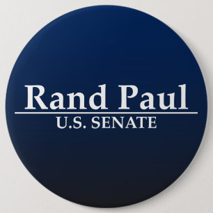 Rand Paul U.S. Senate 6 Inch Round Button