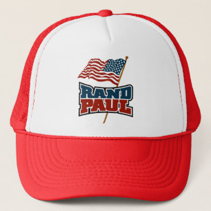 Rand Paul Waving American Flag Trucker Hat