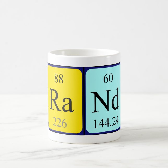 Rand periodic table name mug (Center)
