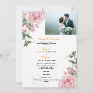 Randa & Gregory  Together With Their Families Requ Invitation