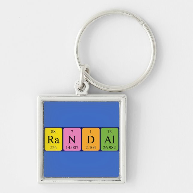 Randal periodic table name keyring (Front)