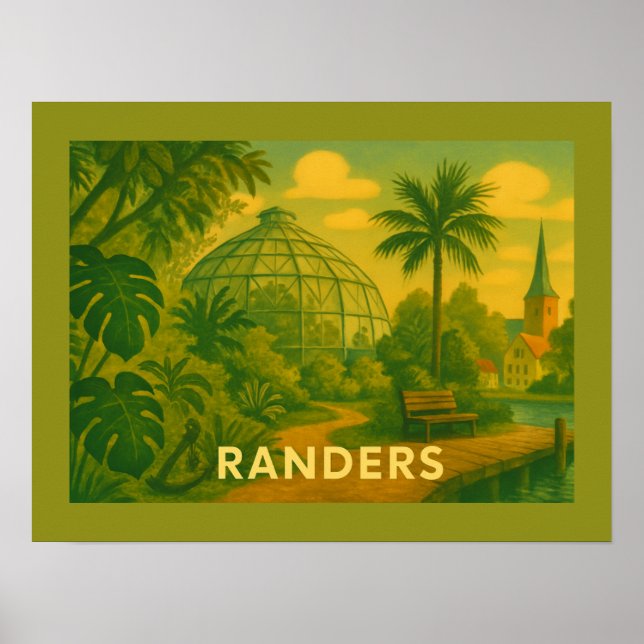 Randers Denmark Domes Poster (Front)