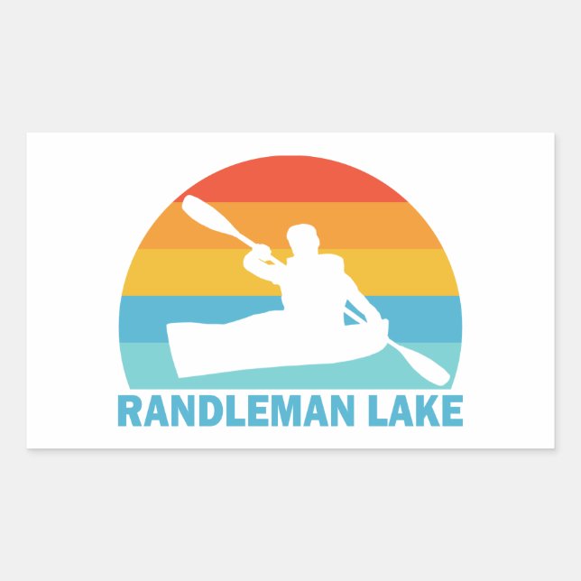 Randleman Lake North Carolina Kayak Sticker (Front)