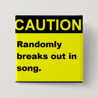 Randmon Song 2 Inch Square Button