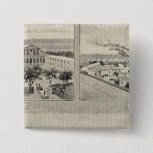 Randolph & Clowes, Waterbury 2 Inch Square Button