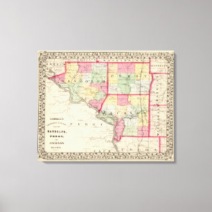 Randolph, Perry, Jackson counties Canvas Print