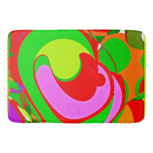 Random Abstract Pattern Bath Mat (Front)