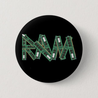 Random Access Memory 2 Inch Round Button