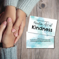 Random act of kindness business card