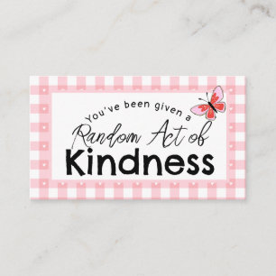 Random Act of Kindness Business Card Pay It For