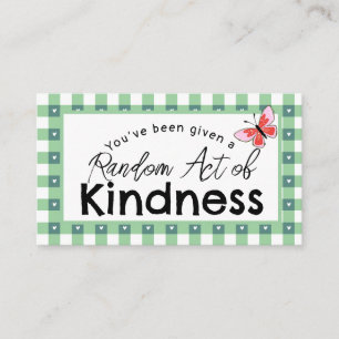 Random Act of Kindness Business Card   Pay It For