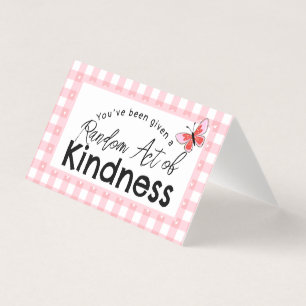 Random Act of Kindness Business Card   Pay It For